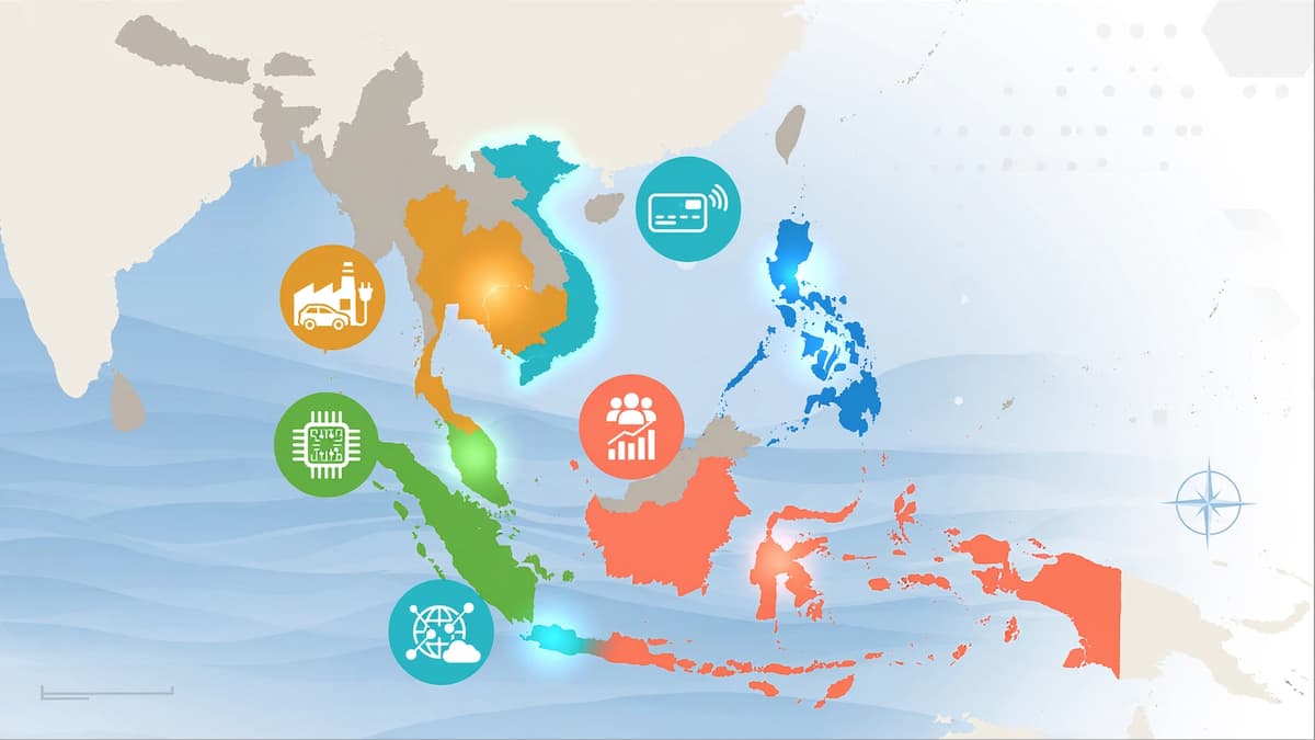 ASEAN Investment Map 2026 - Vietnam Thailand Philippinen Indonesien Malaysia Singapur Investment Hotspots