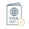 Icon für Visum-Optionen und allgemeine Beratung zur Auswanderung